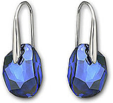 Image of Swarovski Galet Capri Blue Pierced Earrings 960082