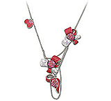 Image of Swarovski Garnet Necklace 993876