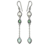 Image of Swarovski Gem Black Diamond Pierced Earrings 993841