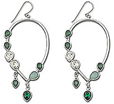 Image of Swarovski Gem Hoop Earrings 993842