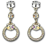 Image of Swarovski Geometric Pierced Earrings 992680