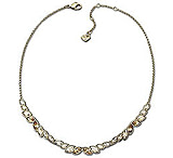 Image of Swarovski Gold Necklace 992690