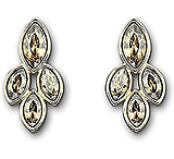 Image of Swarovski Gold Pierced Earrings 992691