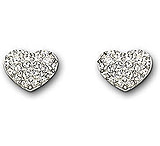 Image of Swarovski Heart Pierced Earrings 1801352