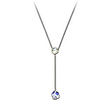 Image of Swarovski Meteorite Blue Aurora Borealis Necklace 891623