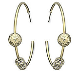 Image of Swarovski Signature Hoop Earrings, gold-plated 976122