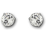 Image of Swarovski Solitaire Pierced Earrings 1800046