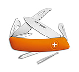 Image of Swiza D06 Button Lock Swiss Pocket Knife Orange 2.75 Mirror 73CFA766