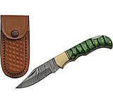 Image of Rite Edge Grooved WoDamascus 3.00 in Damascus Steel Folding Knife