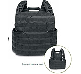 Image of TAC Force 10-33 Response Series Tactical Load Bearing Vest Black T2102BK