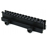 Tacfire AR15 1in Height Riser Picatinny Thumb Screw Mount/Long Length, Black MAR024