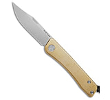 Image of Tactile Knife Company Tactile Knife Co. Bexar Slip Joint Knife Bronze Titanium 2.8 SW MagnaCut FF74AE62