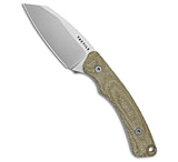 Image of Tactile Knife Company Tactile Knife Co. Redhawk Fixed Blade Knife Green Micarta 3 Tumbled Leather 79E03B7D