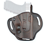 Image of Tagua Gunleather Quick Draw Leather OWB Holster, Most 9mm /.40 /.45 Double Stack 3.9in, Glock 19 / Sig Sauer P320 / X Compact, Right Hand, Brown, TX-LOCK-R-OT-522