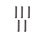 TANDEMKROSS Rebound Springs for Ruger MKI/II/III/IV &amp; 22/45, 5-Pack, Black, TK05N0171BLK1