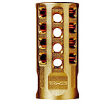 Image of Tapco TAP22032 Muzzle Brake Gold Anodized Aluminum 1/2&quot;x28 Threads 2&quot; OAL .920&quot;