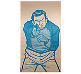 Image of Target Barn Thug Bad Guy Silhouette With Gun Paper Target 100 Per Pack B-60