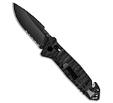 Image of TB Outdoor CAC Bar Lock Knife w/ Breaker Black Polymer 3.7 Black Serr 4665857E