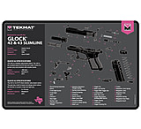 Image of TekMat TEKR17GLOCKG3PNK Glock Gen 3 Cleaning Mat Pink Rubber 11"x17" Glock Gen 3