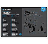 Image of TekMat TEKR17HELLCATBLU Springfield Armory Hellcat Cleaning Mat Black/Blue/White