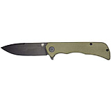 Image of Templar Knife Paladin Folder 3.27&quot; Green Micarta Blk Dp D2
