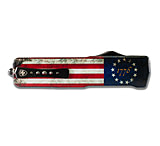 Image of Templar Knife Premium Weighted Small Zinc Betsy Ross Flag OTF Knife