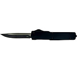 Image of Templar Knives Premium Weighted Slim Zinc Black Rubber OTF 3.16in Automatic Folding Knives