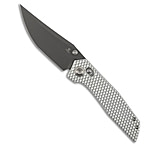 Image of Tenable Knives Tenable Deadite Crossbar Lock Knife Silver Aluminum 3.5 Gray TiCN 0BC64475