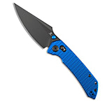 Image of Tenable Knives Tenable Fenrir Crossbar Lock Knife Blue Diamond Aluminum 3.4 Gray TiCN 6524E03F
