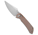 Image of Tenable Knives Tenable Fenrir Crossbar Lock Knife Brown Micarta 3.4 Stonewash FD54A4E0