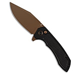 Image of Tenable Knives Entity Button Lock Knife Black Checkered Al 3.5 Rose Gold 58EED7A8