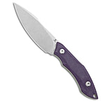 Image of Tenable Knives Luccio Fixed Blade Knife Purple G-10 3.8 Stonewash 2791DCF8
