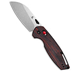 Image of Tenable Knives Model 6 Crossbar Lock Knife Red/Black G-mascus 3.1 Stonewash 16CDA0B0
