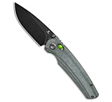 Image of Tenable Knives Raven Crossbar Lock Knife Green Micarta 3.5 Black SW DEFEE99D