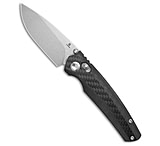 Image of Tenable Knives Raven Crossbar Lock Knife Twill Carbon Fiber 3.5 Stonewash 023FF04F