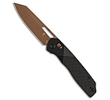 Image of Tenable Knives Shard Crossbar Lock Knife Black Aluminum 3.5 Rose Gold EF9D2D2E