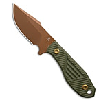 Image of Tenable Knives Tiny Dancer Fixed Blade Knife Olive Green G-10 3.17 Rose Gold 30027B3C
