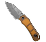 Image of Tenable Knives Tenable Loki Fixed Blade Knife Amber Ultem 2.87 Damascus 51C93017