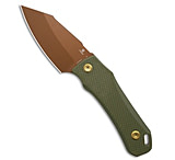 Image of Tenable Knives Tenable Loki Fixed Blade Knife Olive Green G-10 2.87 Rose Gold 935AF706