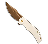 Image of Tenable Knives Tenable Orion Liner Lock Knife Ivory White G10 3.1 Rose Gold Milled A70E635E