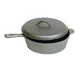 Image of Texsport Cast Iron Chicken Fryer w/ Cover - 6 Qt. Saucepan &amp; Lid