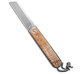 Image of The James Brand Duval Frame Lock Knife Sycamore Wood 2.7 Satin KN109217-00 DEA33FF5