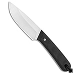 Image of The James Brand Hell Gap Fixed Blade Knife Black Micarta 3.6 Satin A394AF49