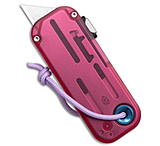 Image of The James Brand The Palmer Clear Utility Knife Mulberry + Blue Al 0.56 Satin 35C92298