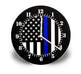Image of Thin Blue Line American Flag Clock
