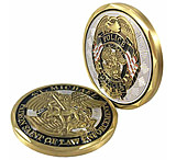 Image of Thin Blue Line Saint Michael Challenge Coin