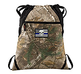Image of Thin Blue Line Cinch Sack Camo Skull