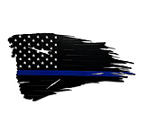 Image of Thin Blue Line Flag Metal Sign, 15''