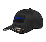 Image of Thin Blue Line Flexfit Dual American Flag Hat