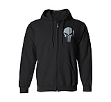 Image of Thin Blue Line Full Zip - Skull - Unisex